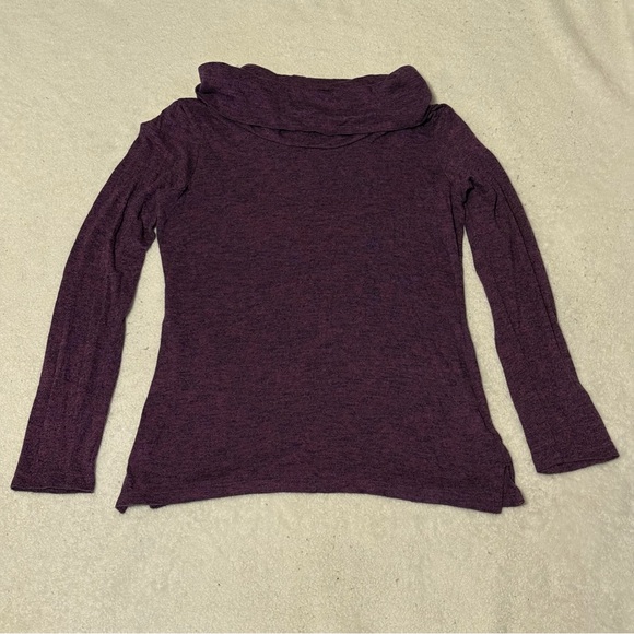 Merona Women’s Purple Wide Collar Turtleneck Long Sleeve Sweater (Medium) - Picture 1 of 8